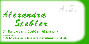alexandra stebler business card